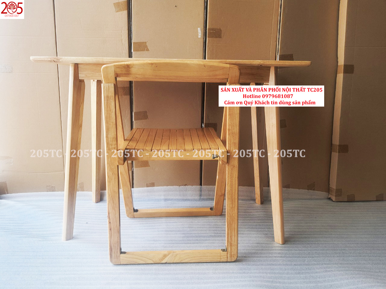 Bàn Làm Việc 50x100 chân dẹp GỖ CAO SU 100% - Nội Thất 205TC - Ovenware 50x100 working table rubber wood 100% working platform-furniture 205TC