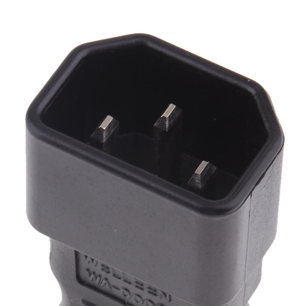 Đa Năng IEC 320 C14 Để C7 Chuyển Đổi Adapter Kết Nối Nguồn Cắm