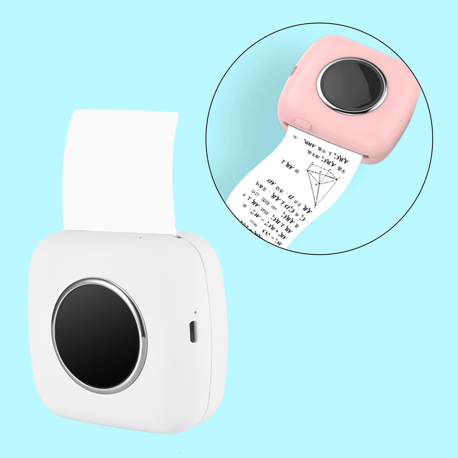 Bluetooth Pocket Thermal  Portable Picture Photo  White