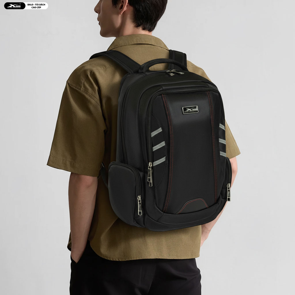 Balo Nam Cao Cấp Nhiều Ngăn Đựng Laptop 15.6 Inch Xbags DarkEagle XB2008 Màu Đen, Dung Tích Lớn, Chống Nước, Sang Trọng Mạnh Mẽ Hiện Đại!