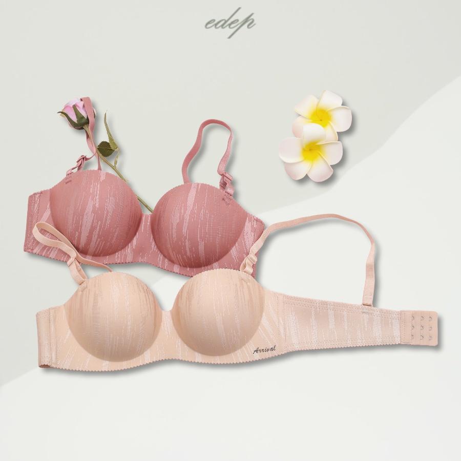 Áo Ngực Su Độn Dày Nâng Ngực Không Gọng Cài Sau Định Hình Vòng Một EDEP 2298
