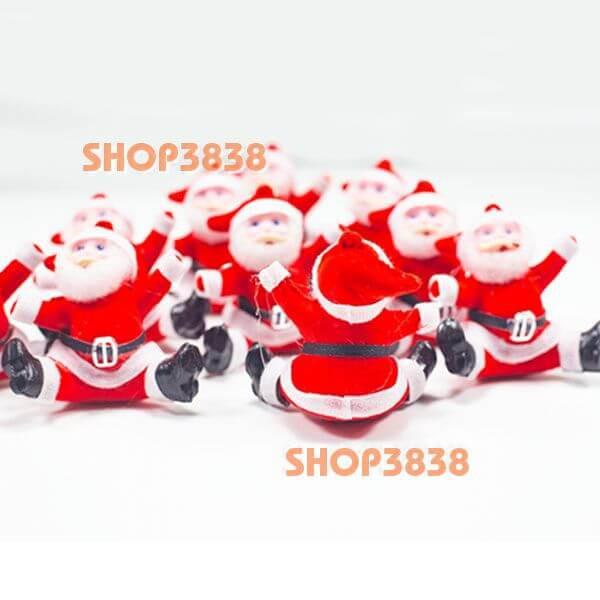 Bộ 10 Ông Già Noel Treo Trang Trí Noel, Cây Thông
