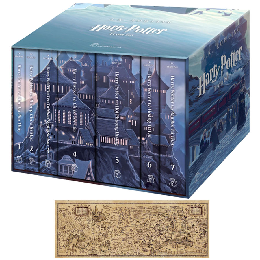 Hình ảnh Boxset Harry Potter - Tiếng Việt (Trọn Bộ 7 Tập) (Tặng Kèm Bản Đồ Ma Thuật)