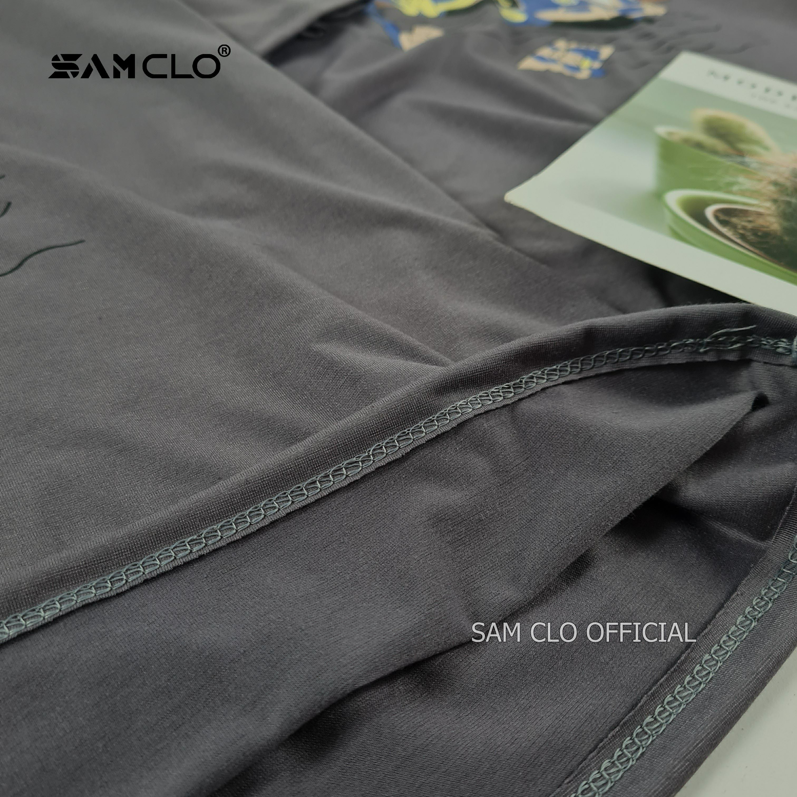 Áo thun nữ tay lỡ SAM CLO phông form rộng dáng Unisex - áo lớp, nhóm, couple CHUYẾN XE BUÝT DÃ NGOẠI