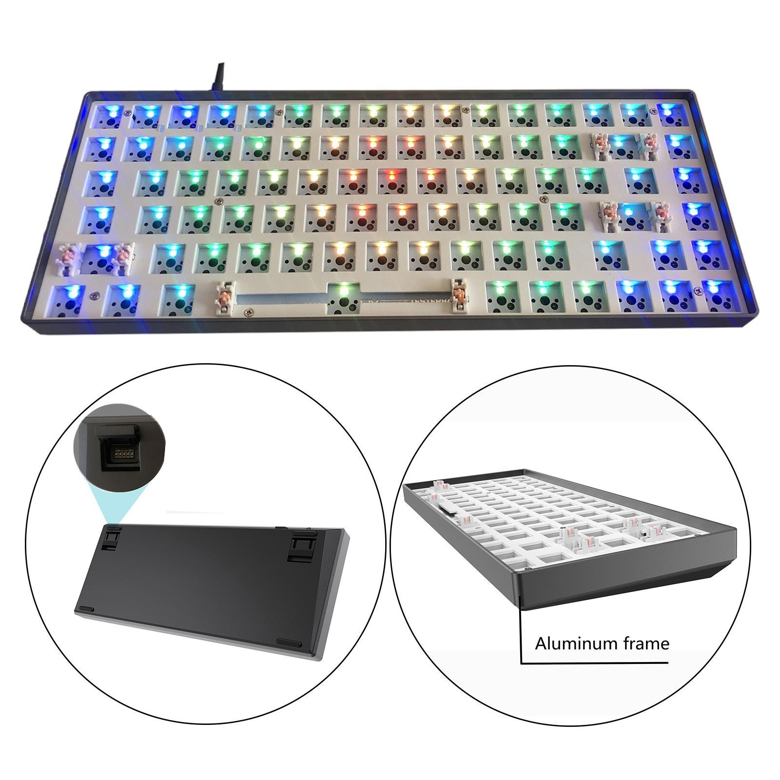 84 Key Modular Mechanical Keyboard Hot-Swappable with RGB light