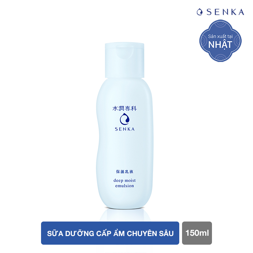 Bộ Senka dưỡng ẩm chuyên sâu (Senka Deep Moist Lotion I, Moist Gel Cream, Moist Emulsion)