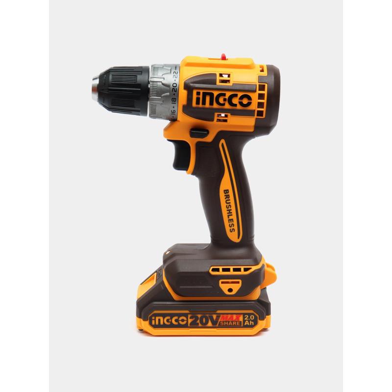 BỘ COMBO MÁY KHOAN &amp; MÁY SIẾT VÍT DÙNG PIN 20V INGCO CKLI20272 - HÀNG CHÍNH HÃNG