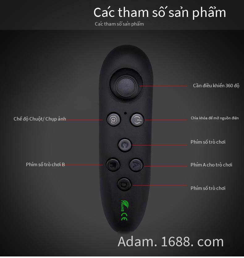 Giá thấp nhất VRPARK Bluetooth VR tay cầm điện thoại di động điều khiển từ xa trò chơi chuột không dây chuột không khí bộ điều khiển somatosensory tay cầm Android