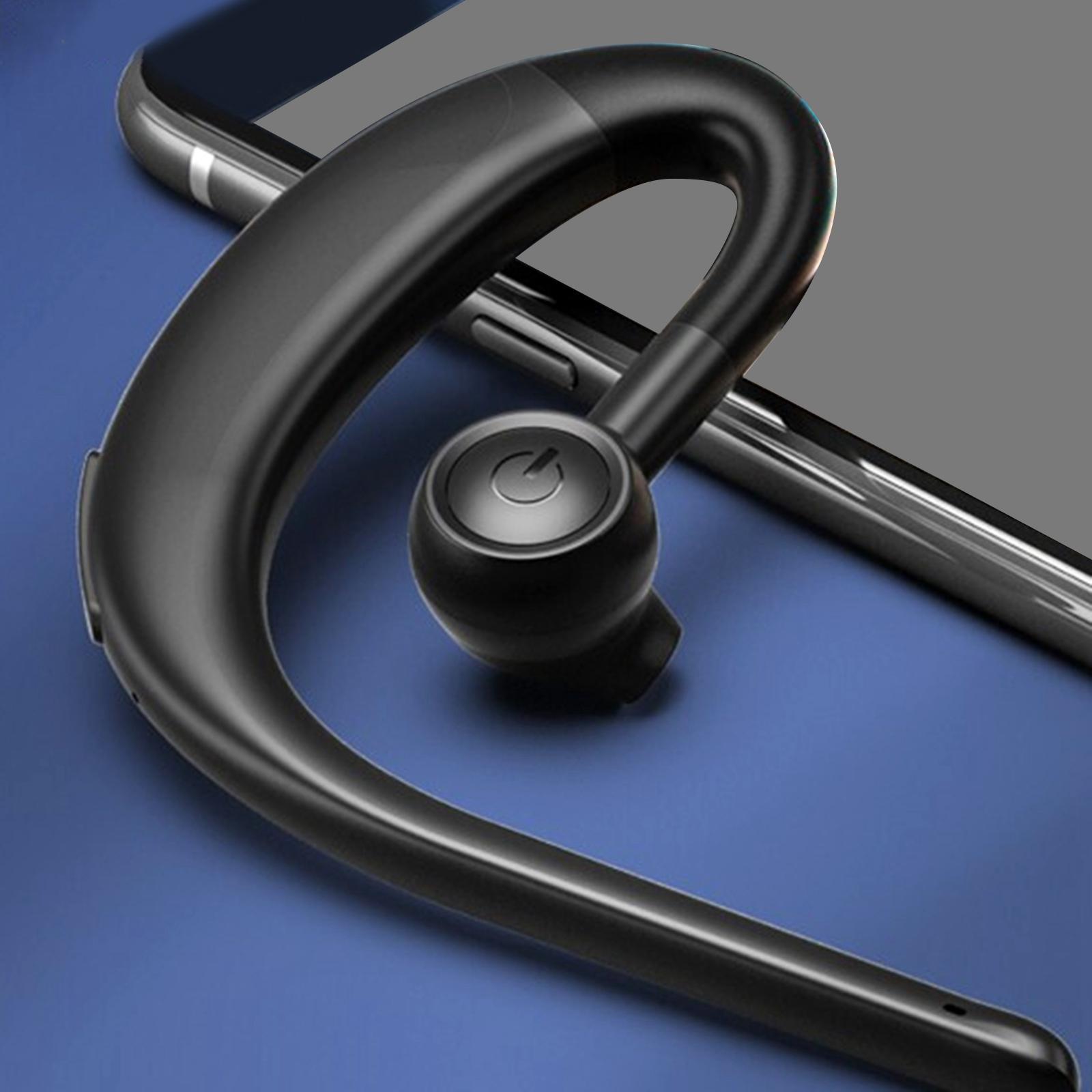 Bluetooth Headset Wireless Earpiece V5.0 Earphones Ear Hook for Driving