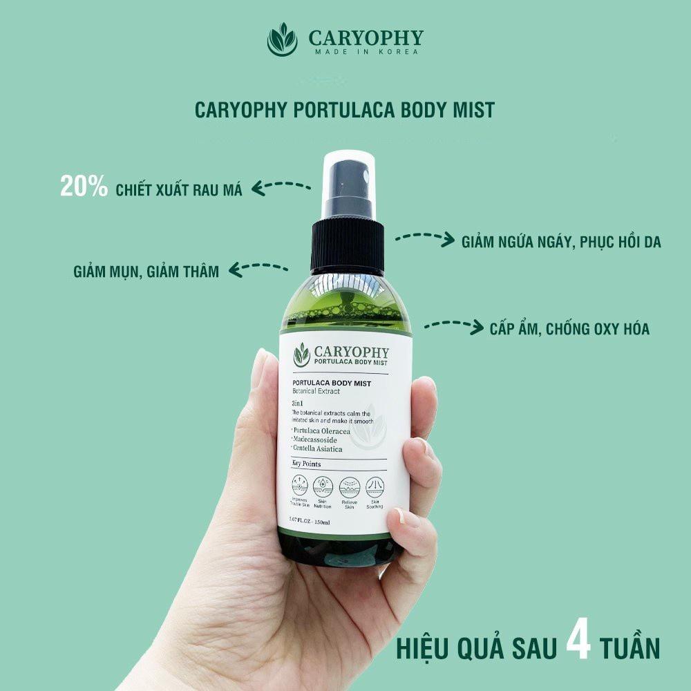 Xịt Mụn Lưng mụn mờ thâm Caryophy Portulaca Body Mist 150ml