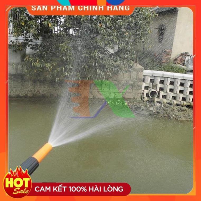 Bộ vòi xịt nước tưới cây, rửa xe VOI-N16.534, Bộ 4 món vòi thẳng + 10m Dây 12/16 mm