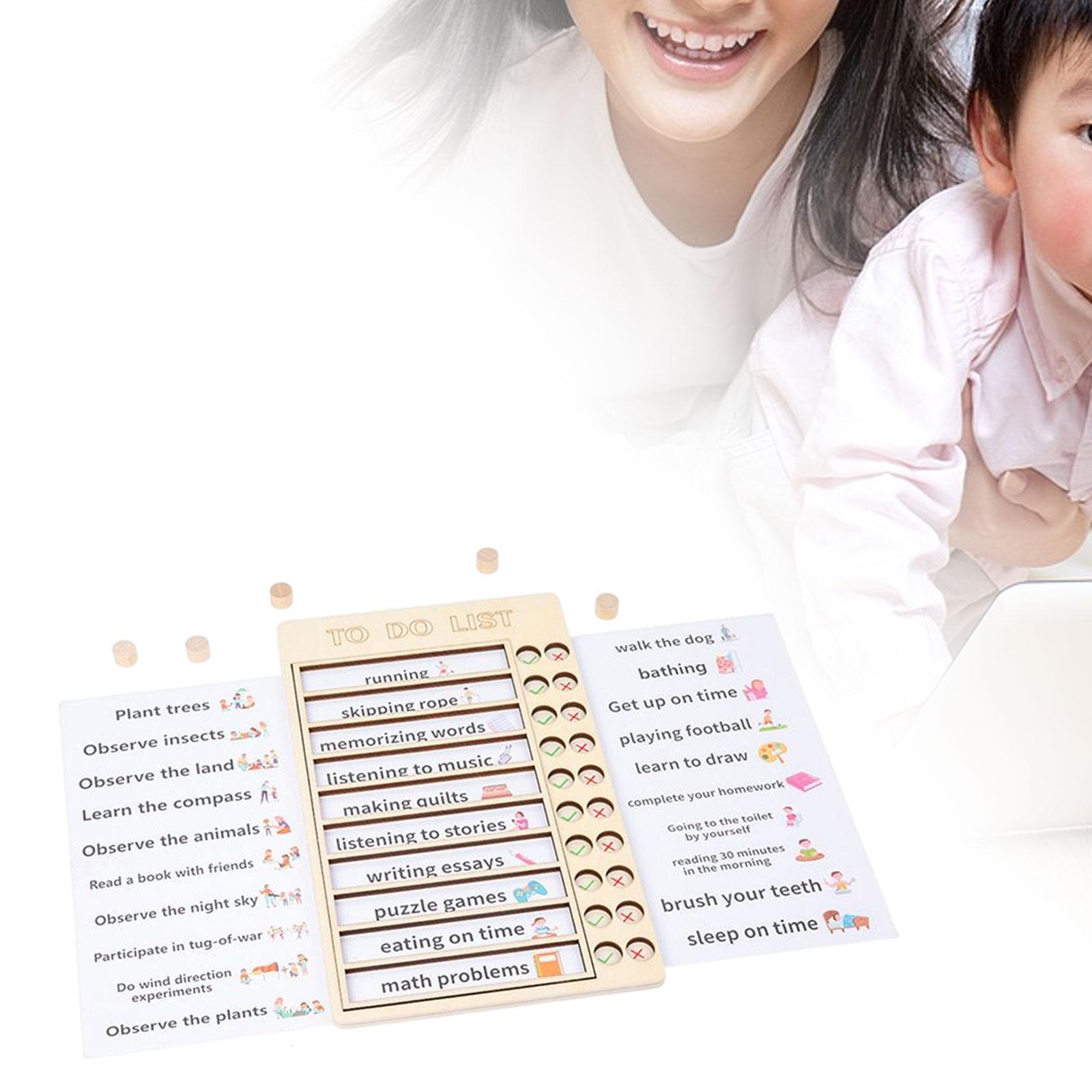 Memo List Boards with Cardstocks for Planning Reminder Kids
