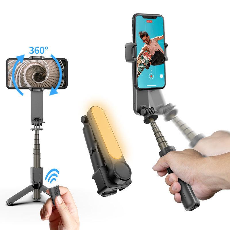 Gậy selfie chống rung một trục tốt nhất cho điện thoại di động Giá ba chân gimbal video phát sóng trực tiếp Bluetooth chống rung tất cả trong một
