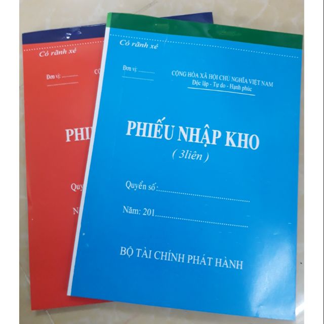 Phiếu nhập lớn giấy Cacbon 3 liên - khổ A4