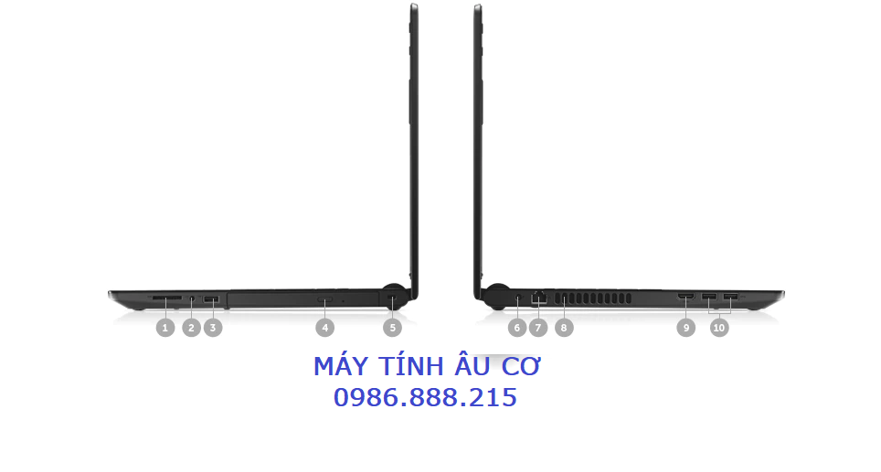 Laptop văn phòng Inspiron 3565 15.6 INCH ( A9-9400 3.20GHZ, SSD 128GB, 4GB, AMD R5,15,6&quot;, W10) ) , Cặp , Chuột Không dây ) - HÀNG CHÍNH HÃNG