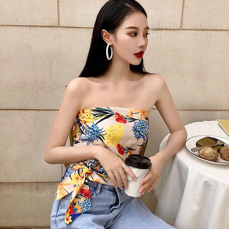 Áo Ống Hoạ Tiết In Thiết Kế Ôm Sát Tôn Dáng