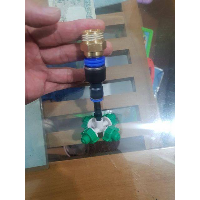 Bec tưới 4 hướng dùng ren 21mm