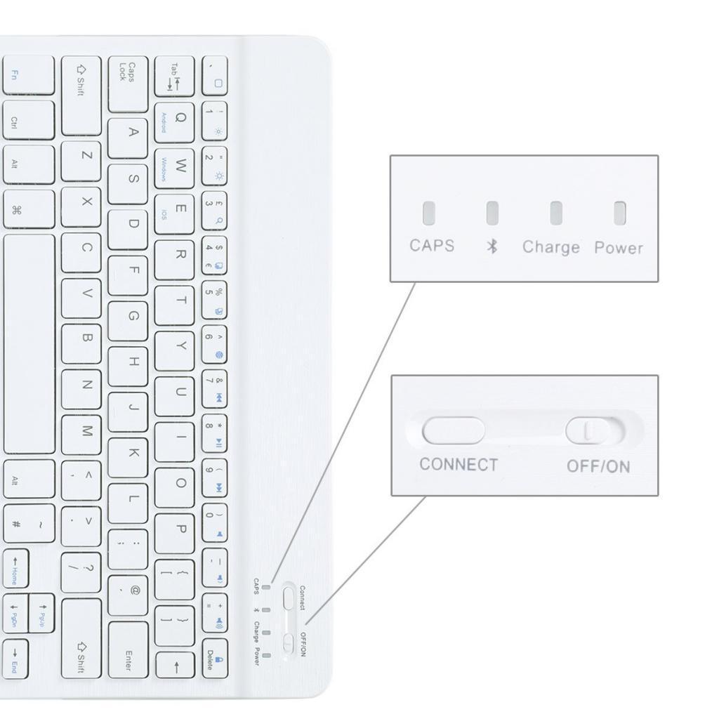 Mini Wireless Bluetooth Keyboard External Keypad& Tablet Stand for Pad