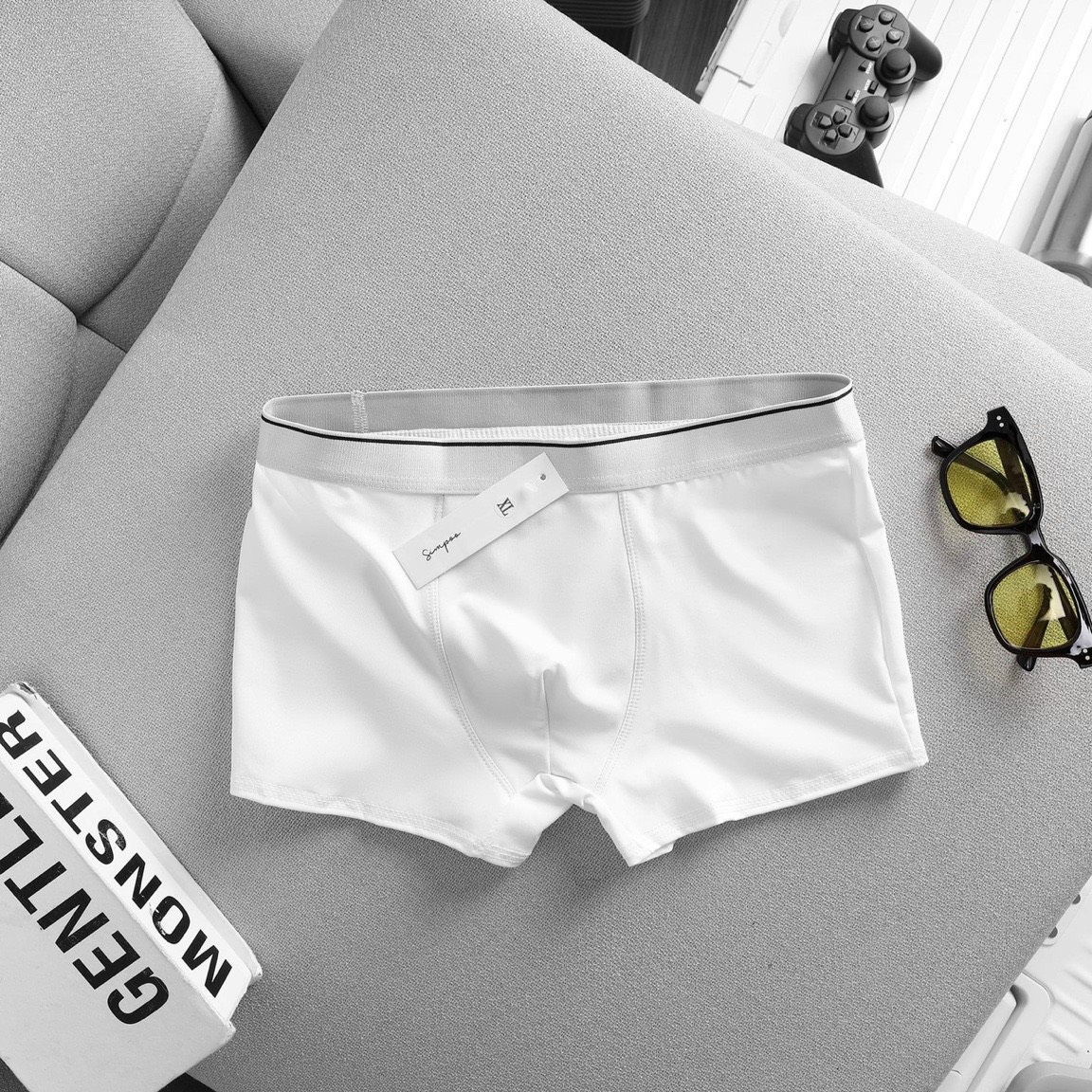 Combo 4 Quần lót nam boxer thun lạnh cạp trơn, quần sịp đùi nam thun lạnh thoáng mát,co dãn 4 chiều SDN01 PROMAN