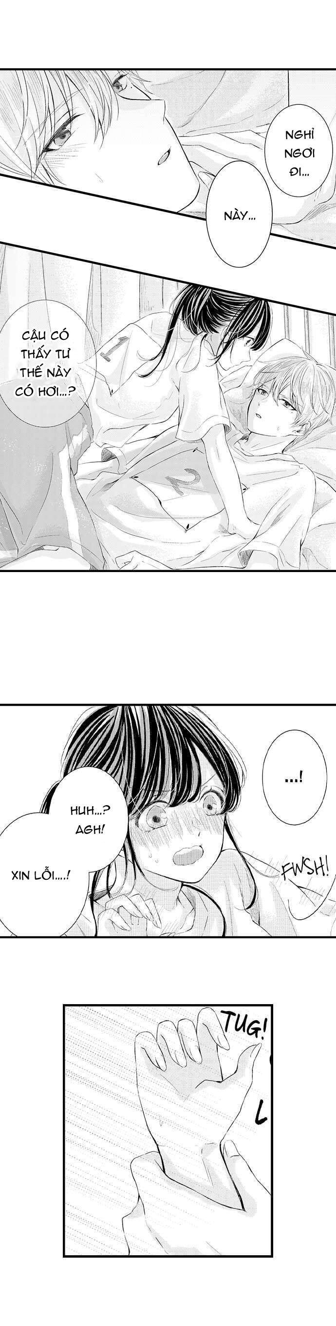 [16+] tớ và cậu chỉ còn cách nhau 0,01mm nữa chapter 15.2 3