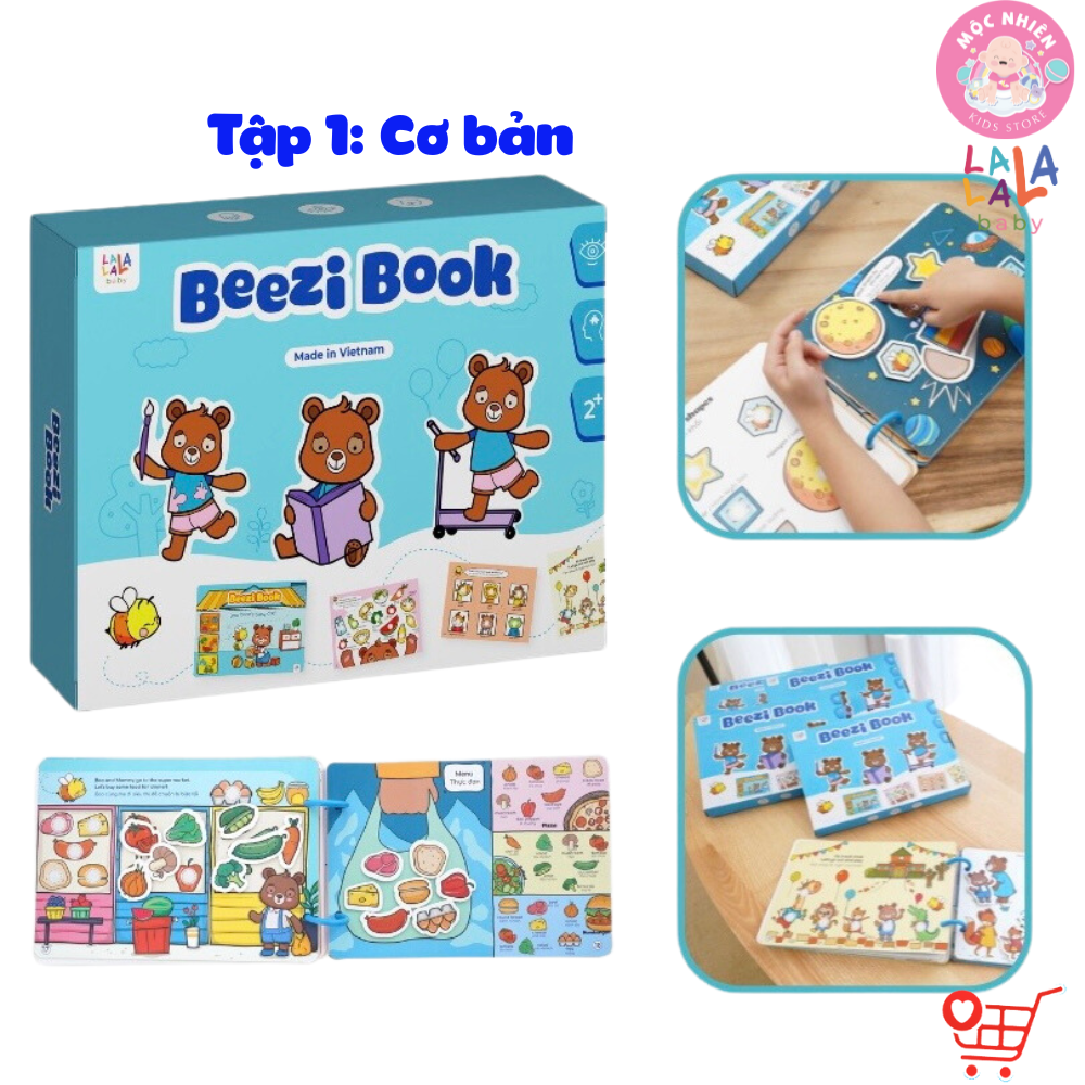 Học liệu bóc dán Busy Book cho bé Lalala Baby nhiều chủ đề đa dạng, song ngữ Anh Việt