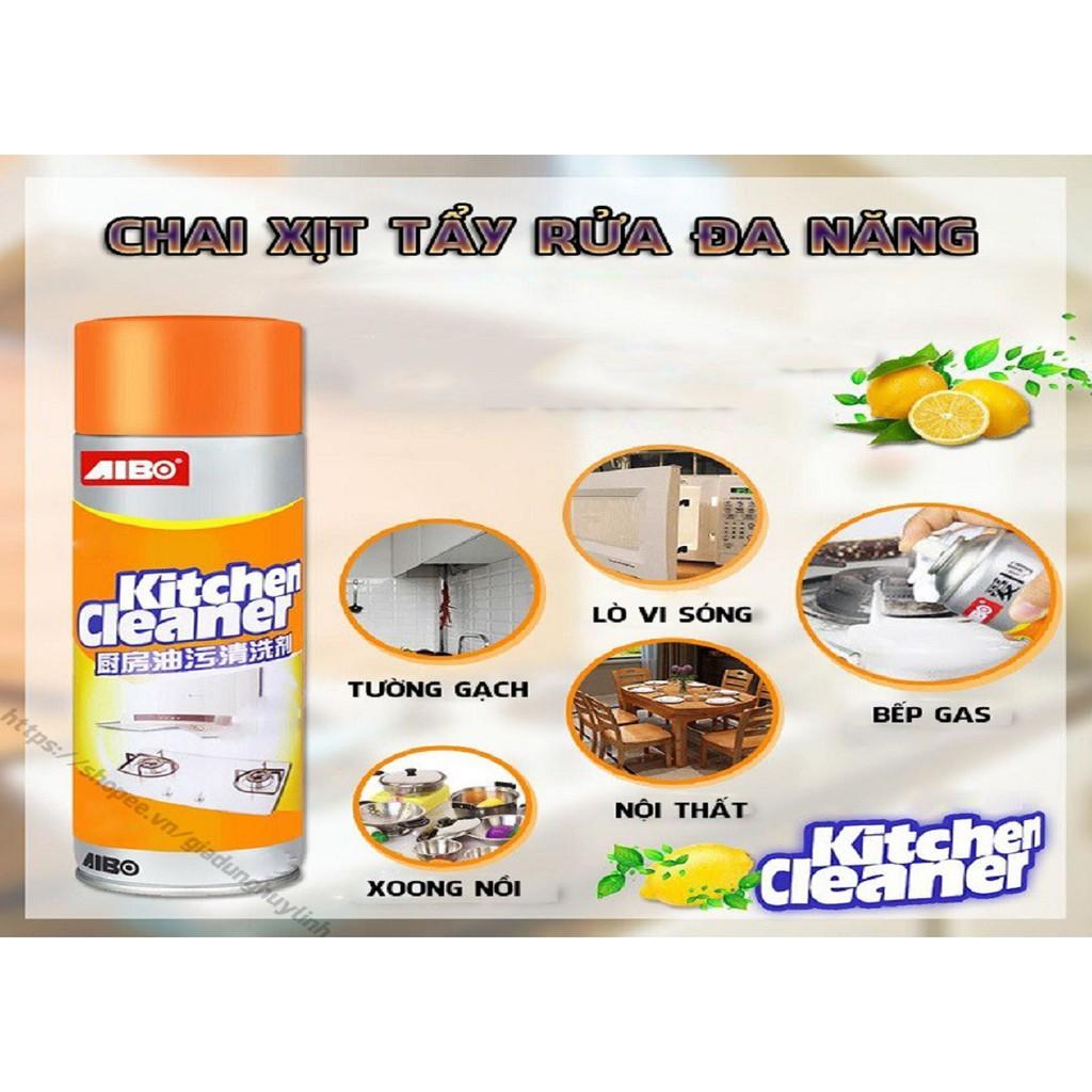 Chai xịt tạo bọt tẩy rửa nhà bếp đa năng Kitchen Cleaner 500ml