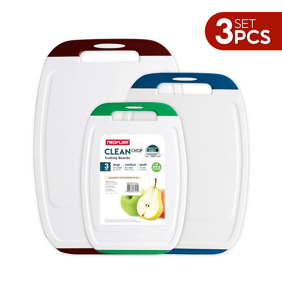 Set 3 thớt nhựa Biju Hàn Quốc , Sản phẩm  nhập khẩu và phân phối chính hãng cobi home.