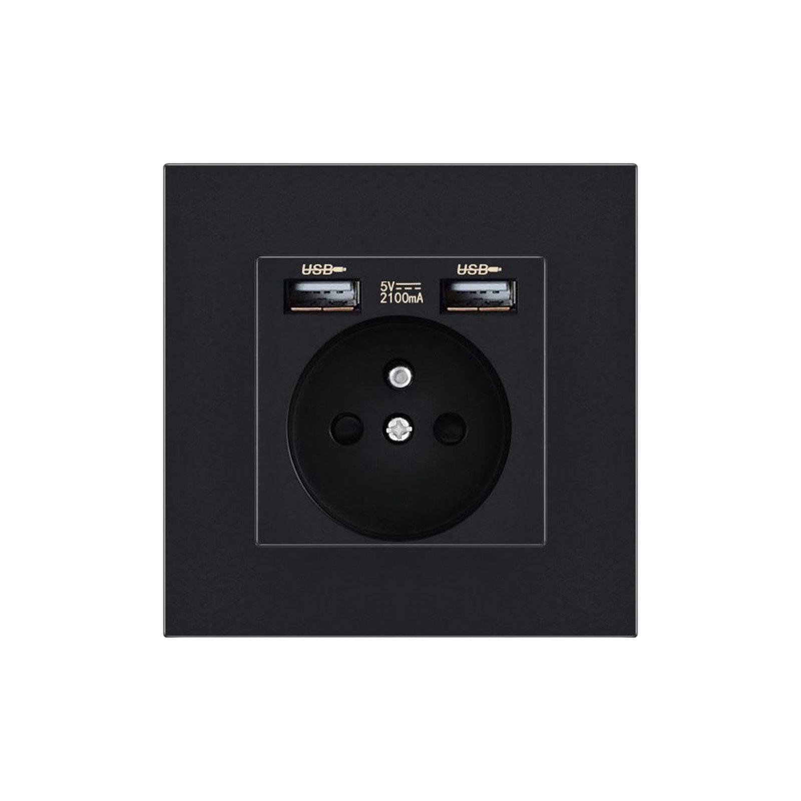 Wall USB Power Socket Charging Port Socket with USB for Household Appliances