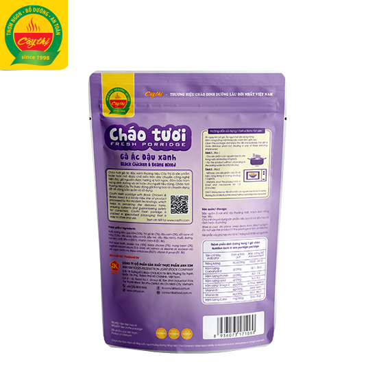 Cháo Tươi Gà Ác Đậu Xanh Cây Thị