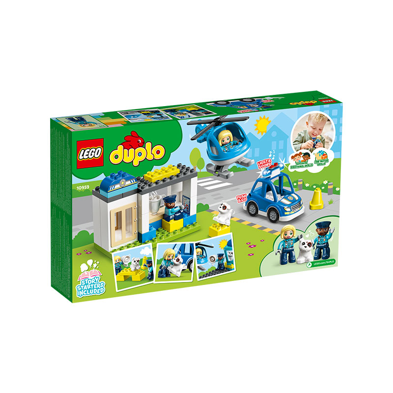 Đồ Chơi LEGO Duplo Trạm Cảnh Sát Và Trực Thăng 10959 (40 chi tiết)