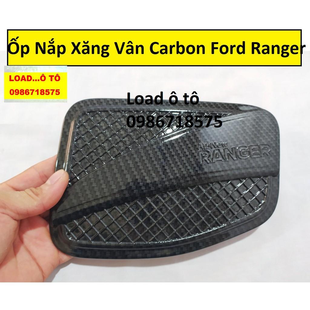 Ốp Nắp Xăng Xe Ford Ranger 2022-2016 Vân Carbon Cao Cấp