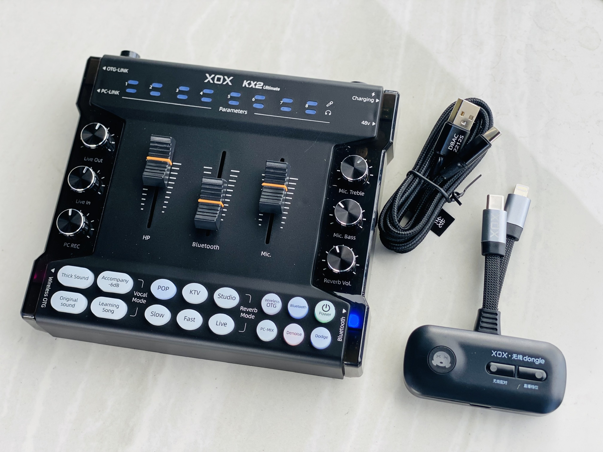 Soundcard Thu Âm Livestream  kX2 48V 2025 DSP Chuẩn Studio, Ghi Âm &amp; Phát Live Cực Nét , Chuyên Phòng Thu Cao Cấp Hàng Nhập Khẩu