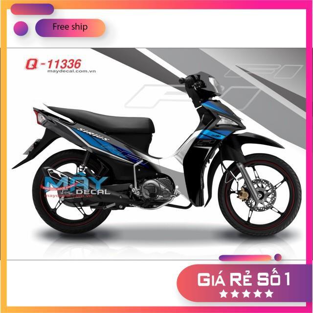 Tem rời dành cho xe sirius Fi xanh đen 3 lớp