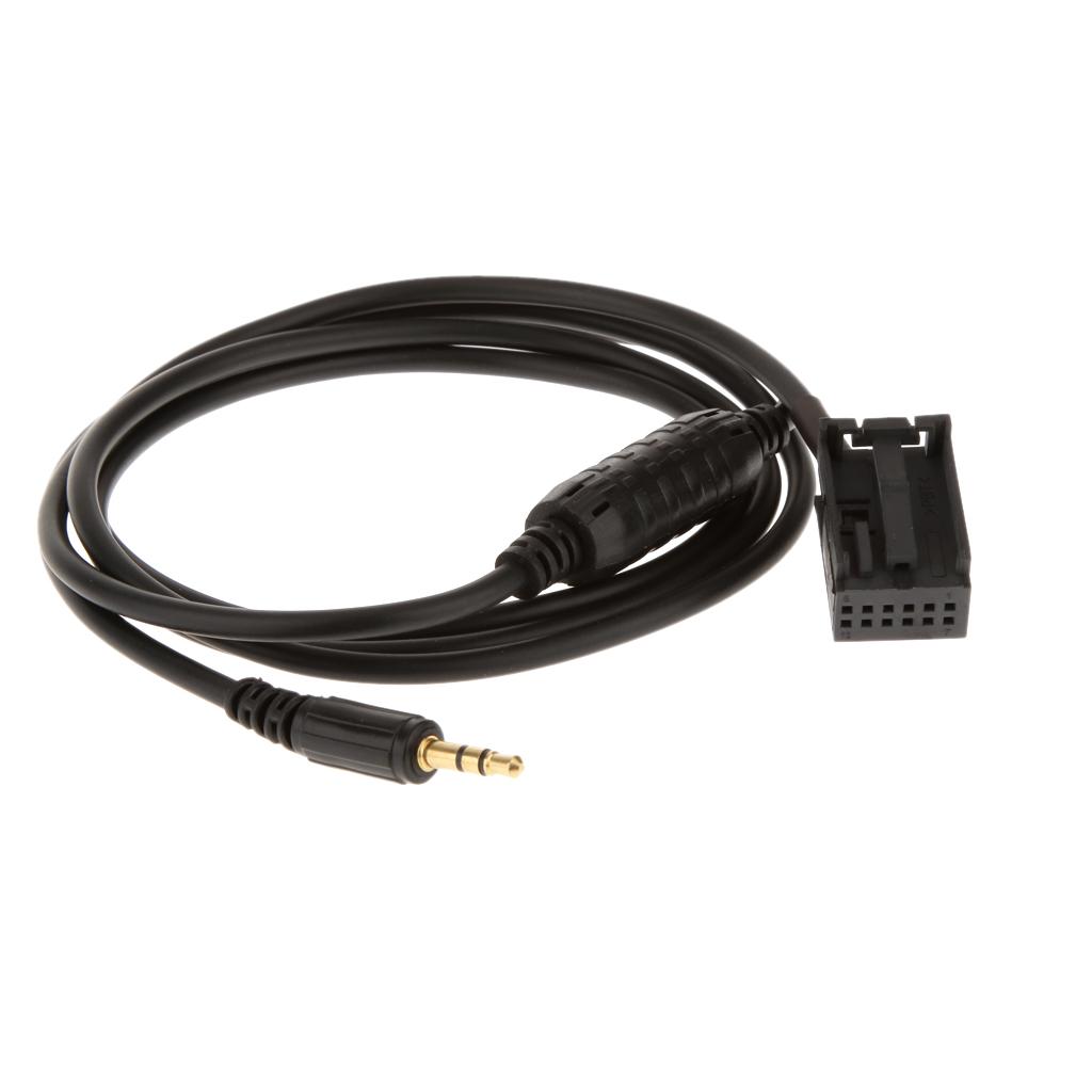 Car 3.5mm  Aux In Adapter Cable MP3 Music Interface for  X5 E53