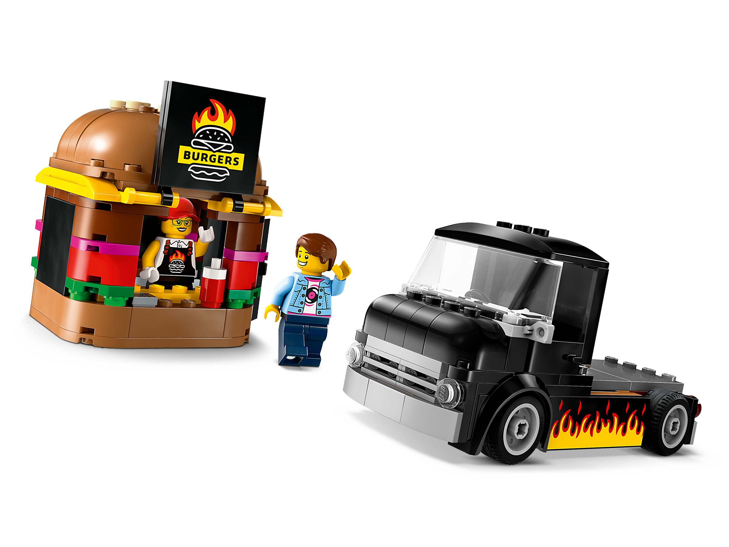 Đồ Chơi Lắp Ráp Xe Tải Burger Lưu Động - Burger Van - Lego City 60404 (194 Mảnh Ghép)
