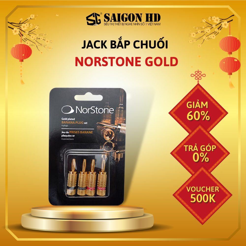 Jack bắp chuối NORSTONE Banana Plugs Gold - Hàng chính hãng, giá tốt