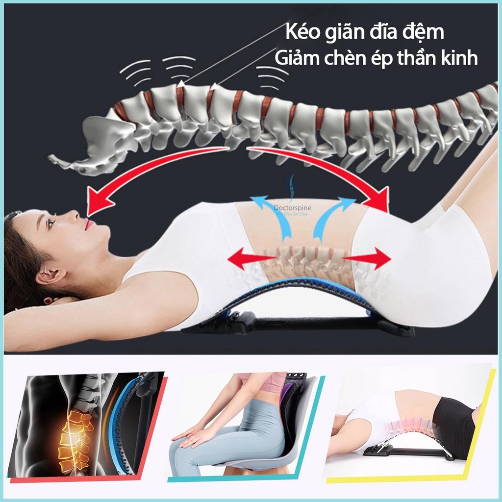 Khung massage lưng, nắn chỉnh cột sống, hỗ trợ tập lưng, vai gáy, thoát vị đĩa đệm, định hình cột sống