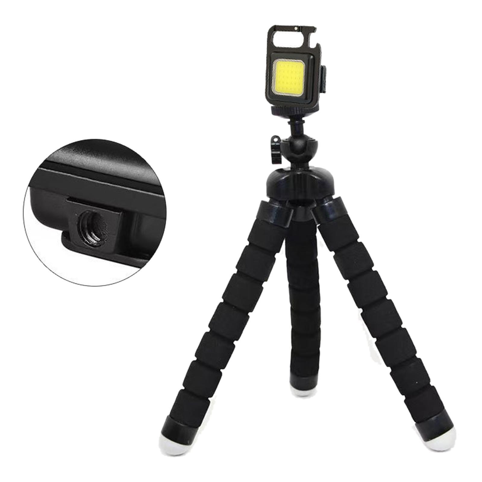 COB Keychain Flashlight  Pocket USB Rechargeable for Climbing Walking