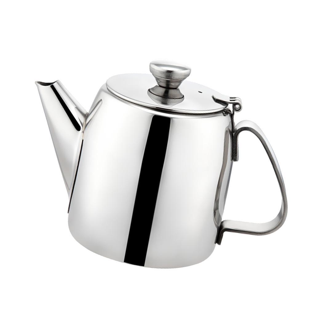 5Pcs 500ml Stainless Steel Teapot Cold Water Kettle Jug Coffee Pot Handle
