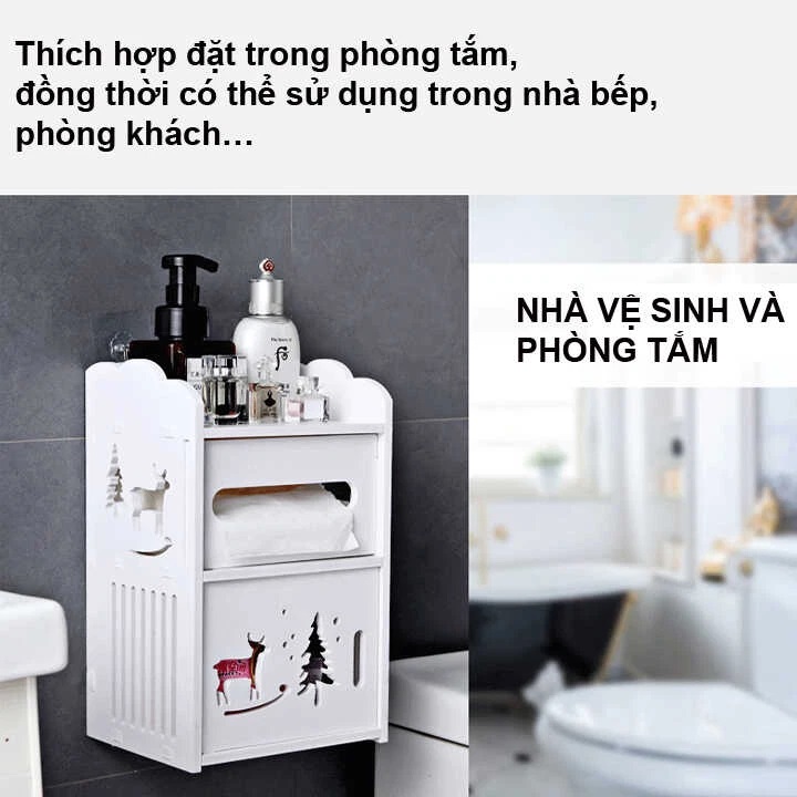  Hộp đựng giấy vệ sinh không thấm nước 2 tầng HD00001 Hộp đựng giấy vệ sinh không thấm nước 2 tầng HD00001 - JL