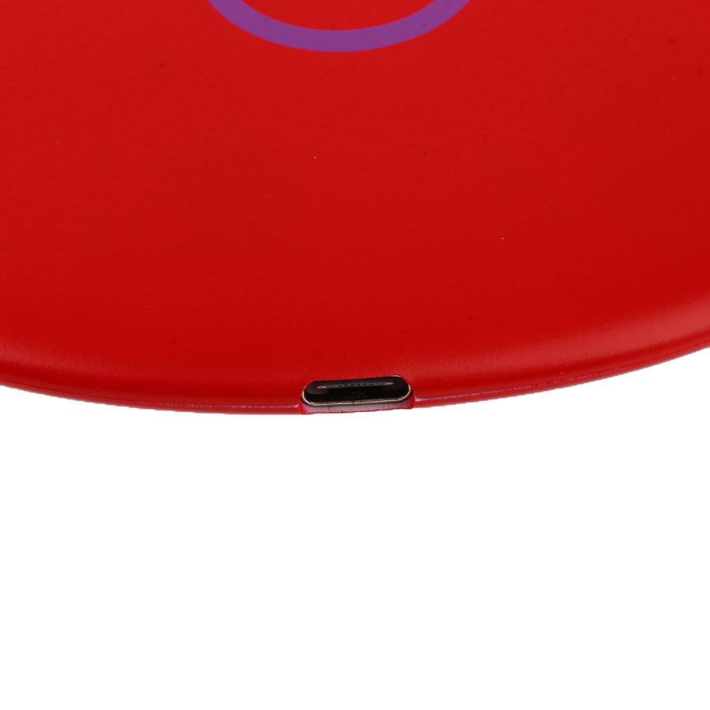Fast  Wireless Charger Charging Pad For  S8 S7  6 7 8 X Red