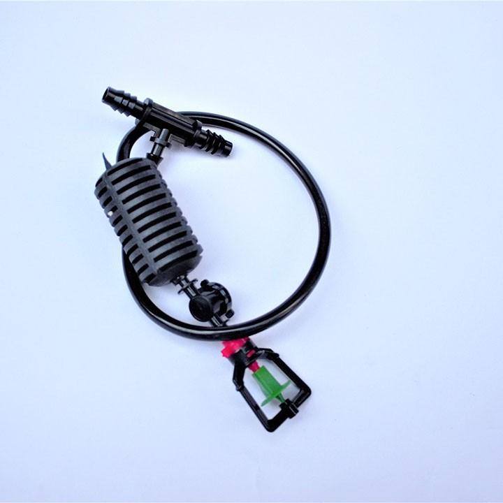 Combo 5 Béc Phun Mưa Tưới Cây Bộ Đầy Đủ Tưới Lan, Giàn treo, Nhà Kính