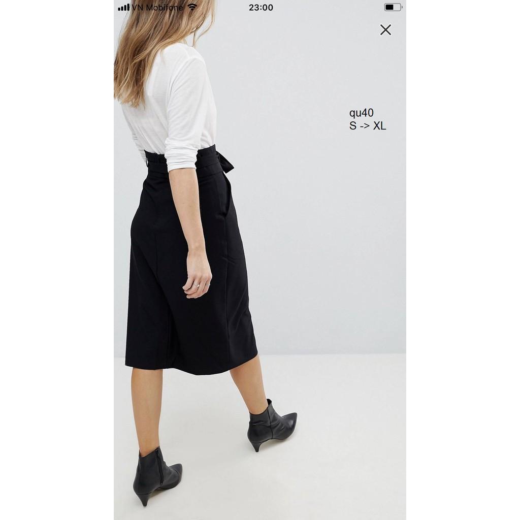 SKIRT121 CHÂN VÁY DÀI THẮT NƠ EO