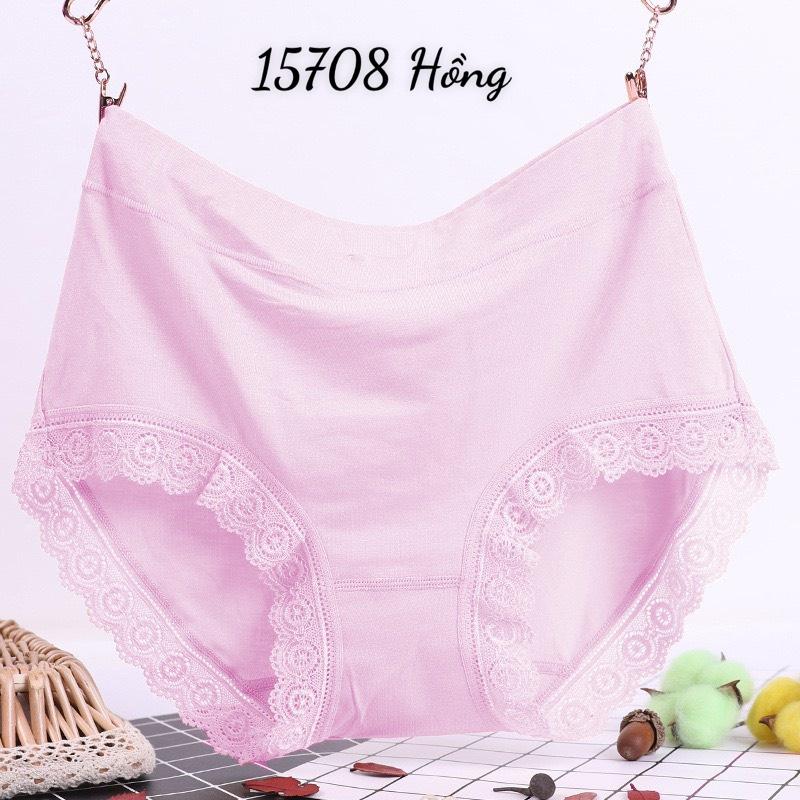 15708 Quần lót chip BIG SIZE lưng cao lai Ren