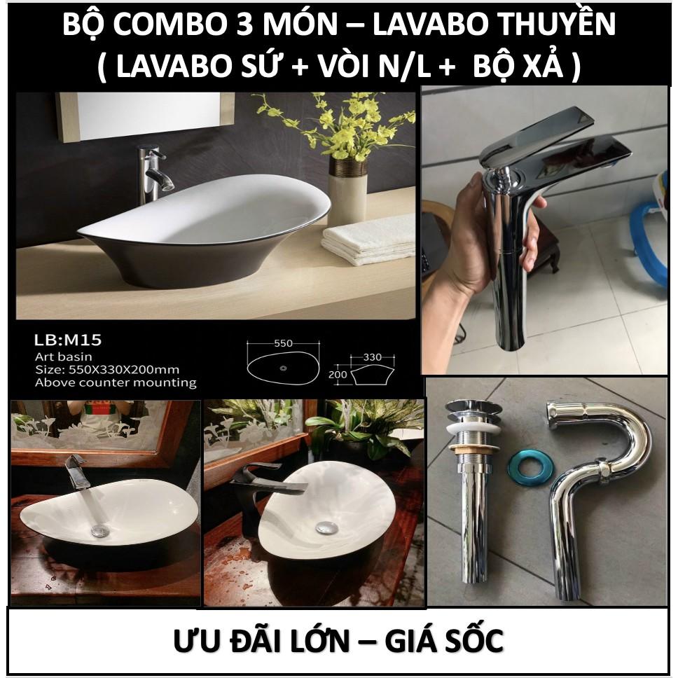 Lavabo sứ thuyền