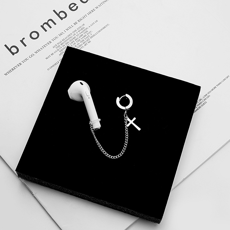 Khuyên tai đeo tai nghe airpod so cool phong cách Hàn Quốc idol xỏ lỗ và kẹp vành
