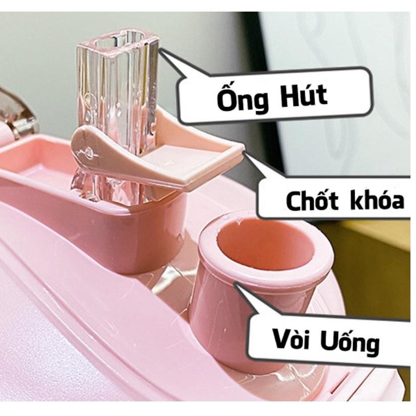 Bình nước thể thao 1.1 lít kèm ống hút ( có dán sticker)