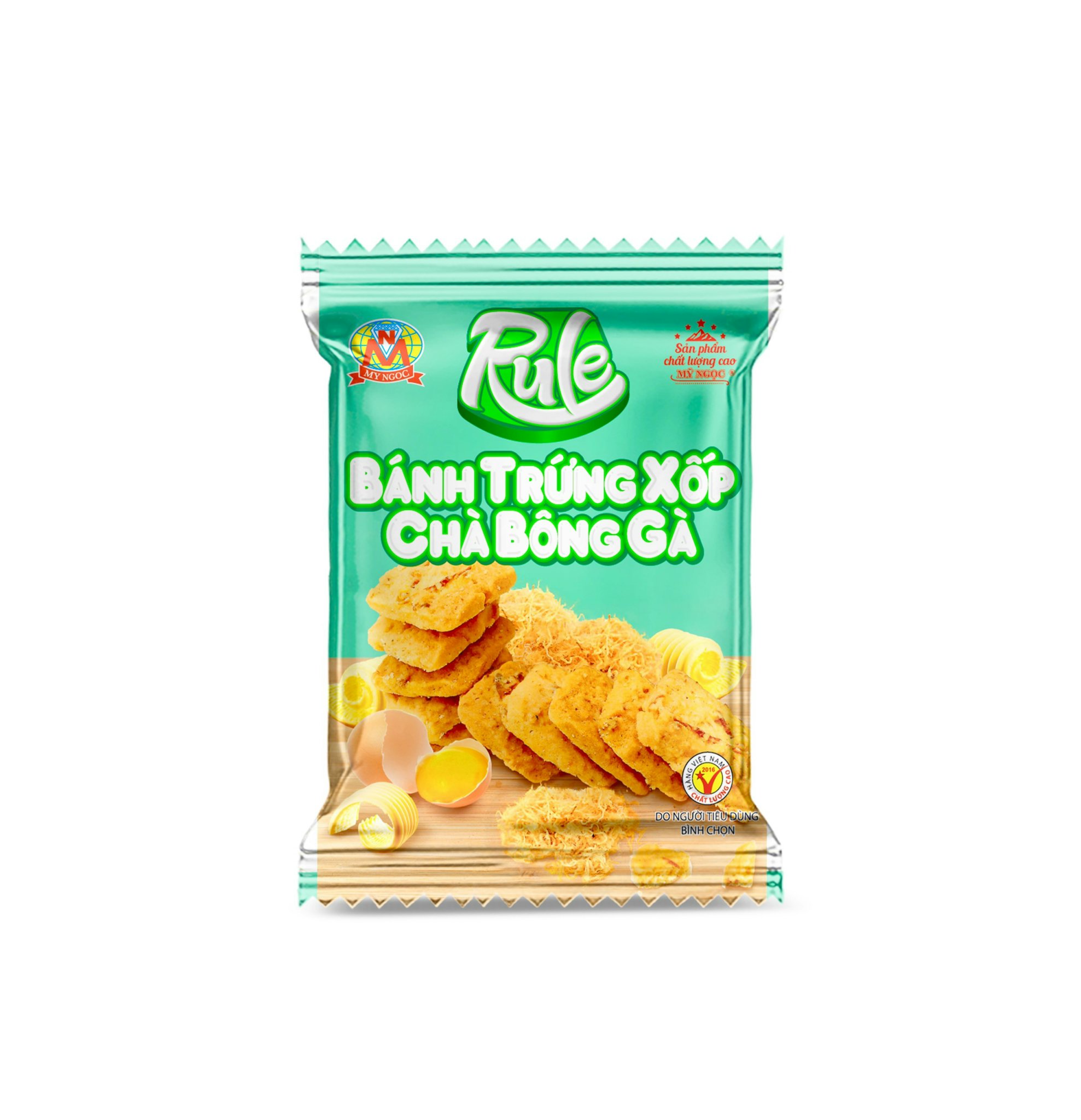 Rule _ Túi 500g Bánh Trứng Xốp BƠ SỮA và CHÀ BÔNG GÀ