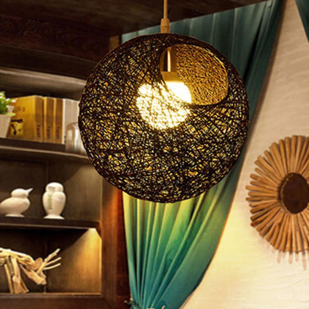 Bóng Mây Wicker Ball Quả Cầu Trần Bóng đèn Với Lỗ 20 Cm