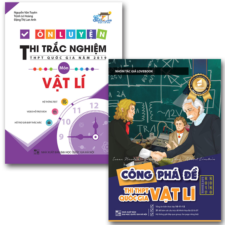 Combo sách ôn luyện thi trắc nghiệm THPT quốc gia năm 2019 môn Vật lý  - Công phá đề thi THPT quốc gia năm 2019 môn  Vật lý